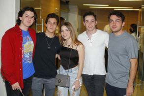 Poncho Villarreal, René Coindreau, Valeria Lobo, Joaquín Garza y Emilio González