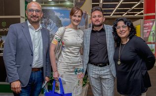 Fernando Barreto, Ana Carretero,  René Contreras y Claudia Martínez